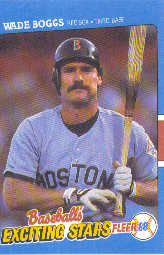 1988 Fleer Exciting Stars Baseball Cards       004      Wade Boggs